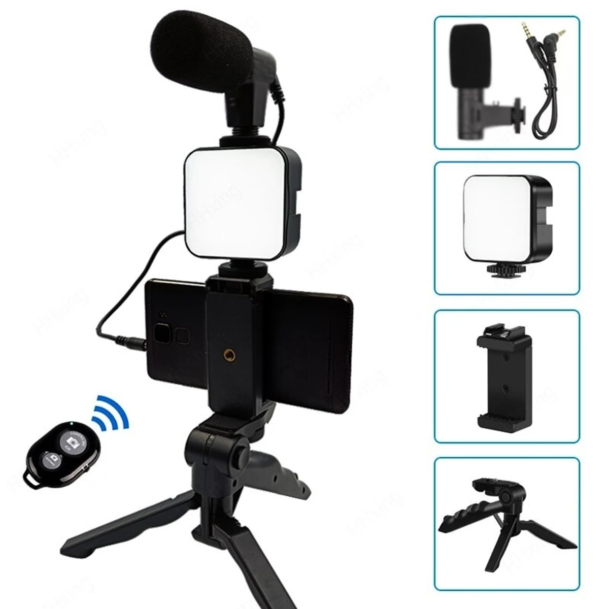 remote control Video Kits Microphone LED Fill Light Mini Tripod