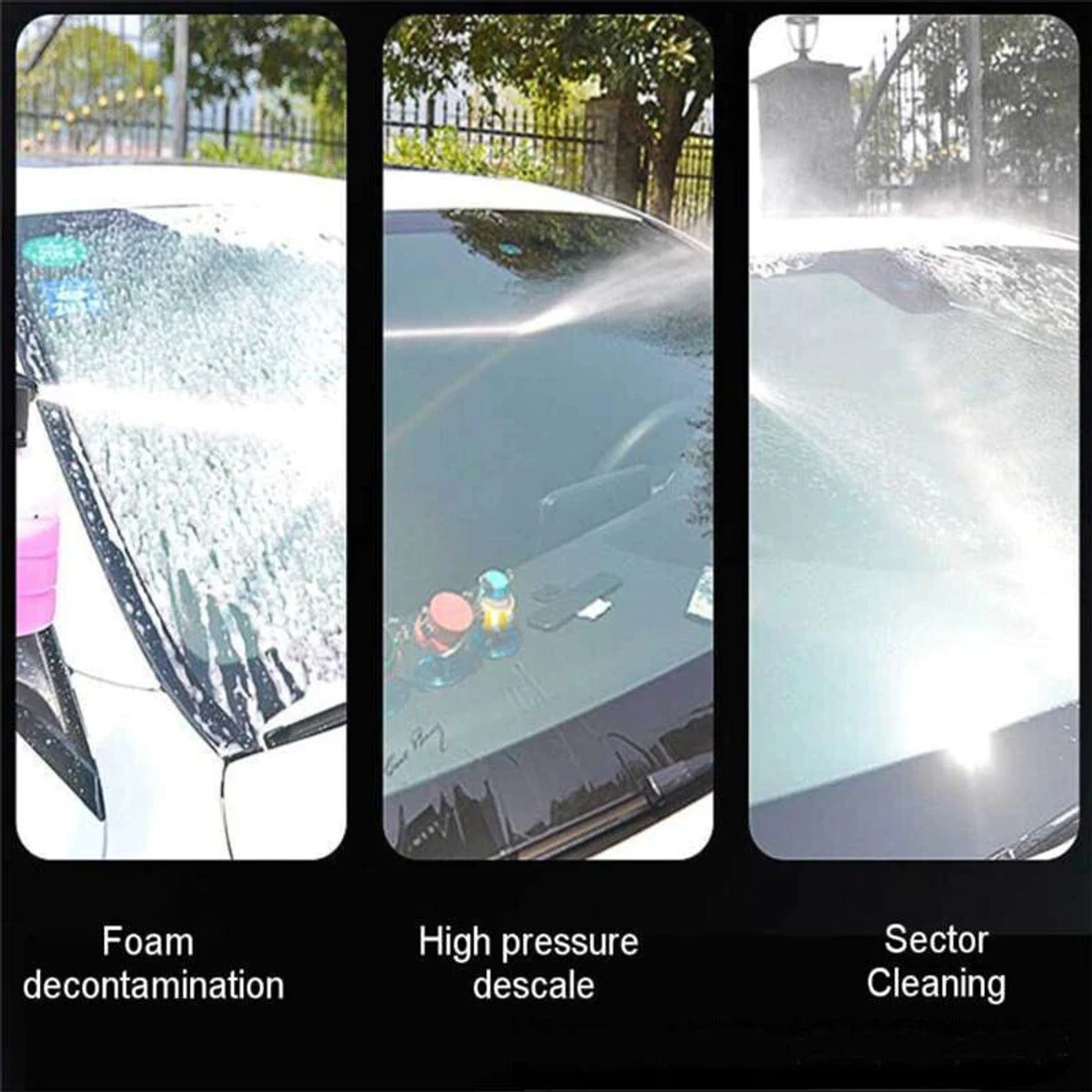 High Pressure Electric Car Washer Gun with 48V Rechargeable Battery Power Car Wash Foam Gun