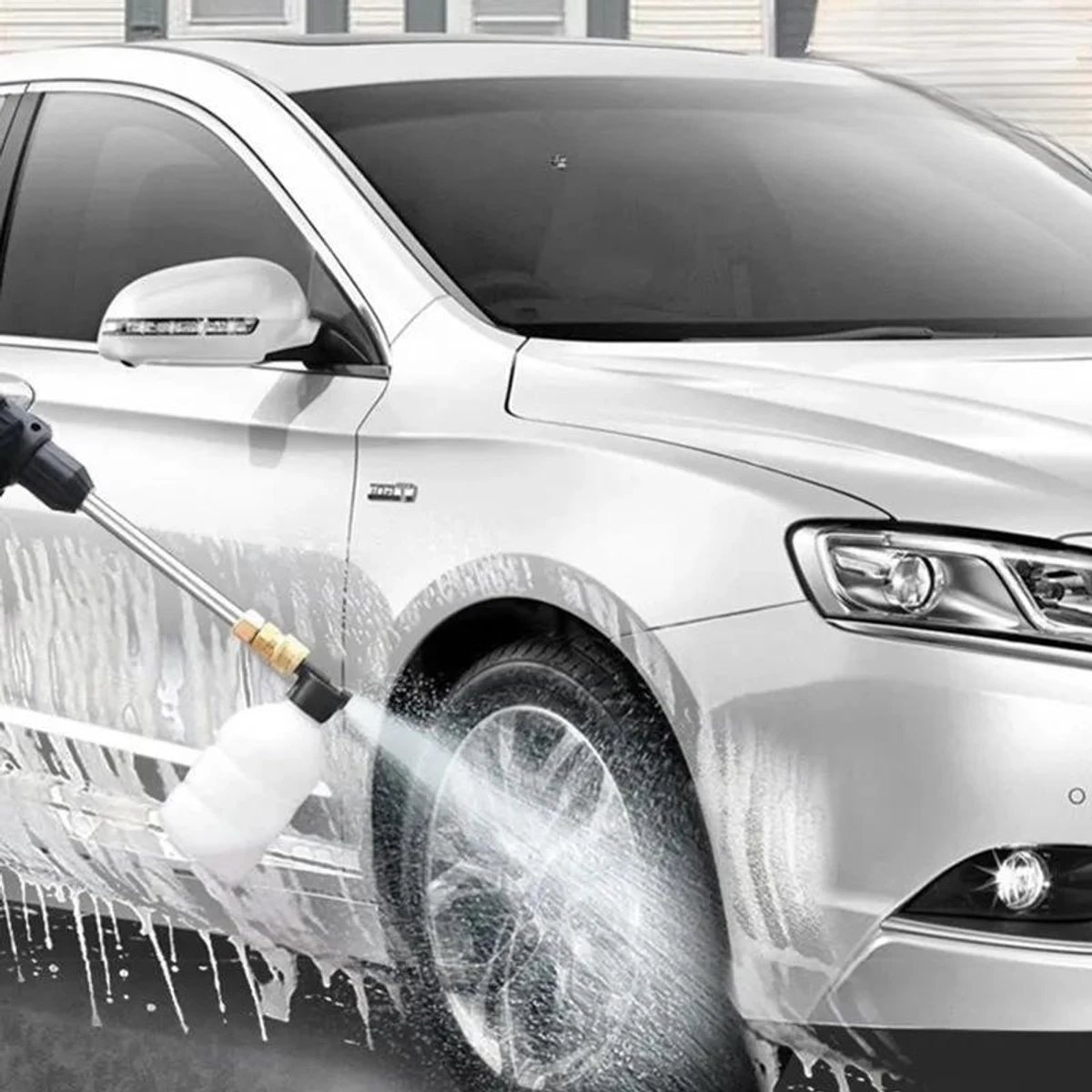 High Pressure Electric Car Washer Gun with 48V Rechargeable Battery Power Car Wash Foam Gun