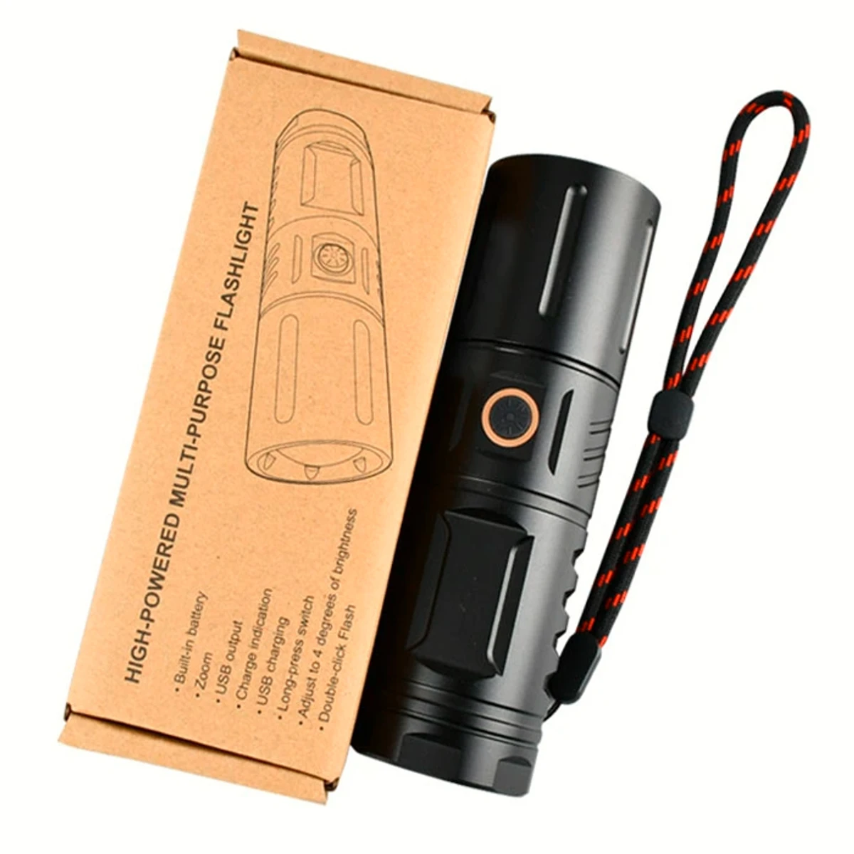 Waterproof Power Bank With LED Torch Light,